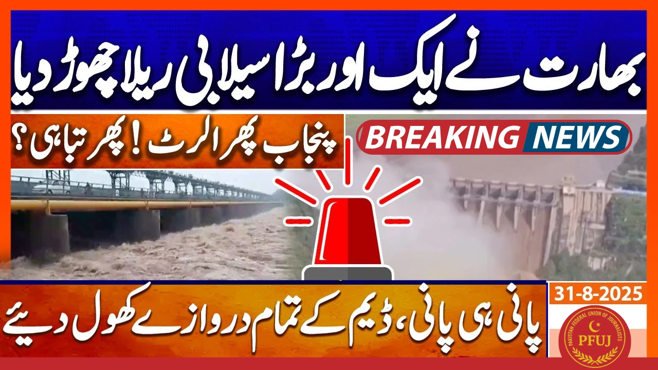 Punjab on High Alert as India Releases Another Flood Wave into Chenab River