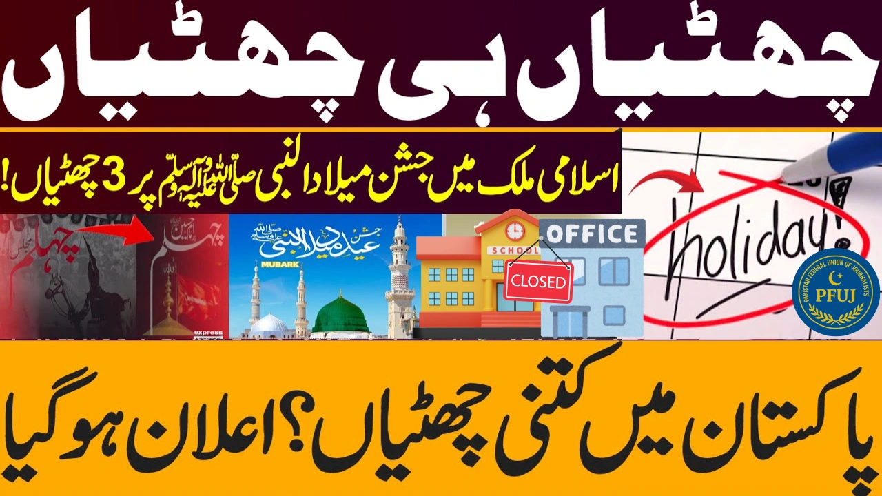 3 Public Holidays in Pakistan This Week – Schools Closed on Saturday, Sunday & Monday