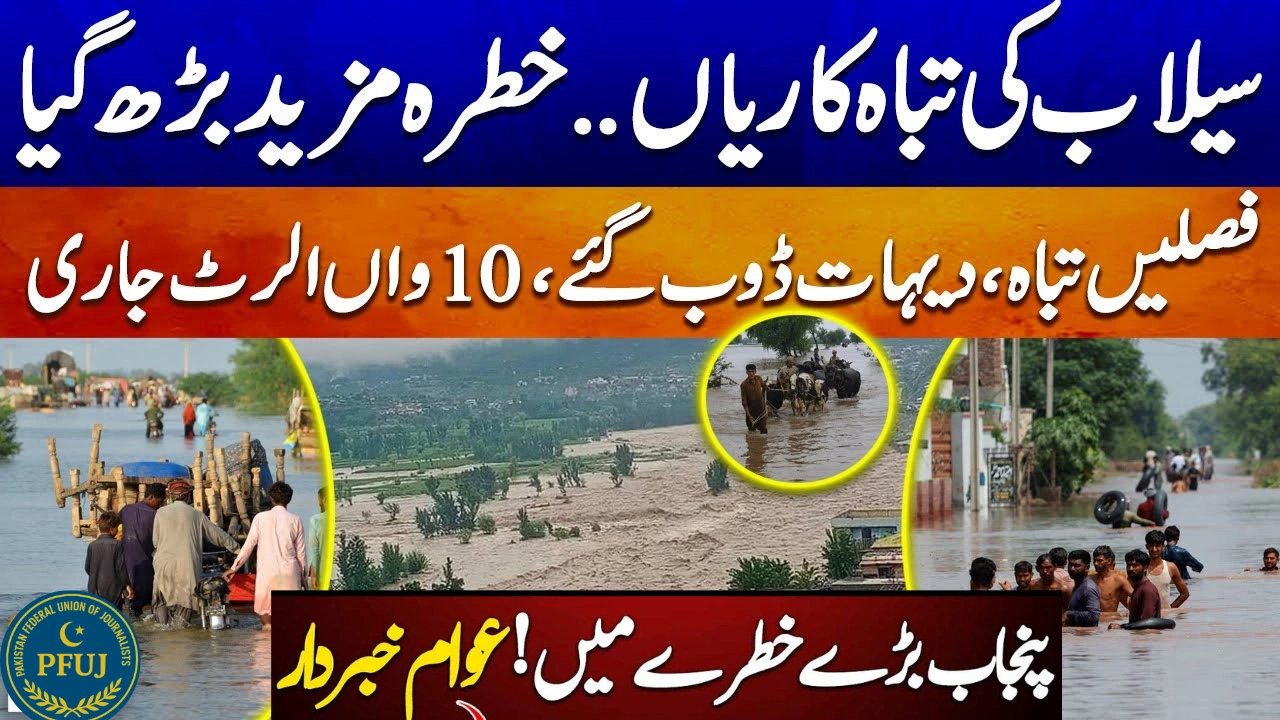 Flood Alert in Punjab Monsoon Rains to Continue Until September 9, Millions Affected
